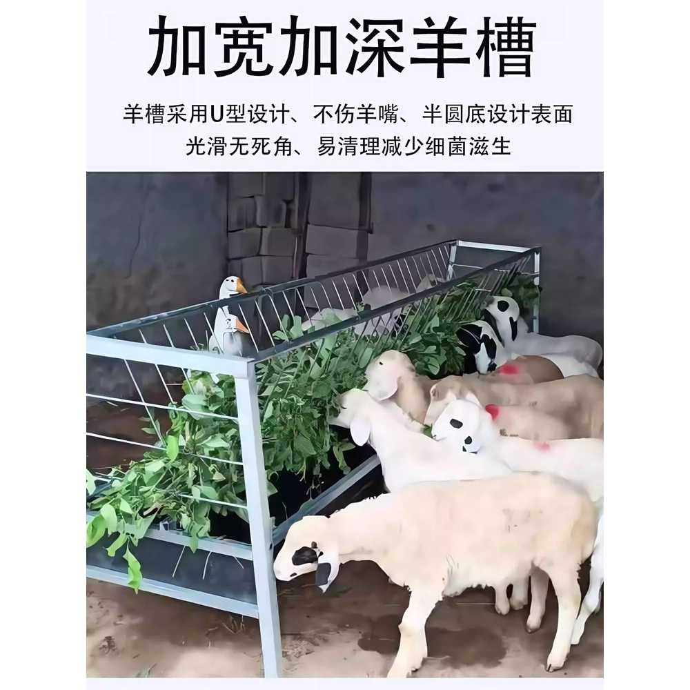 염소 여물통 양계장 모이통 급여기 대용량 홈통 돼지 100cm - 상세 이미지 2