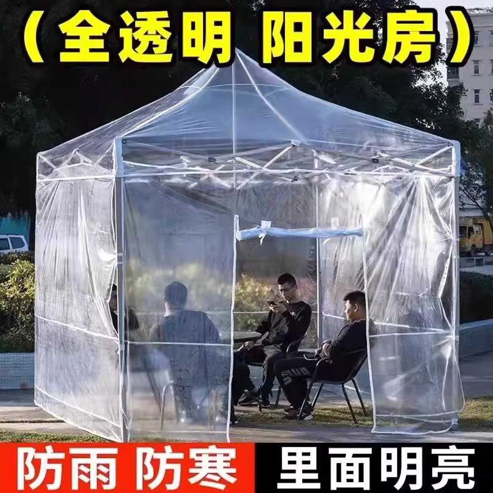 접이식 옥상창고 투명 야외 테라스 캐노피 텐트 천막 2x2 전체 투명 - 상세 이미지 3