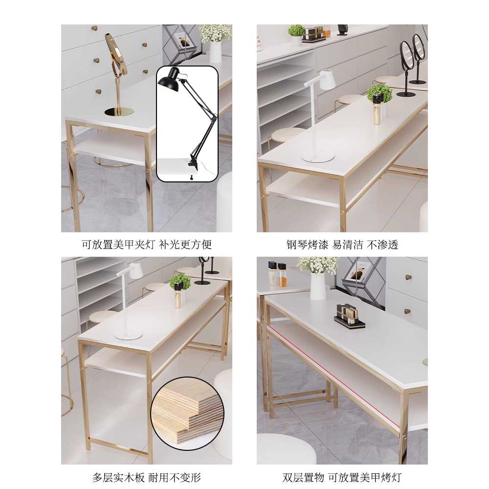 네일샵 테이블 손톱 데스크 시술대 수납 작업 케어 80x40x78 기본 - 상세 이미지 5