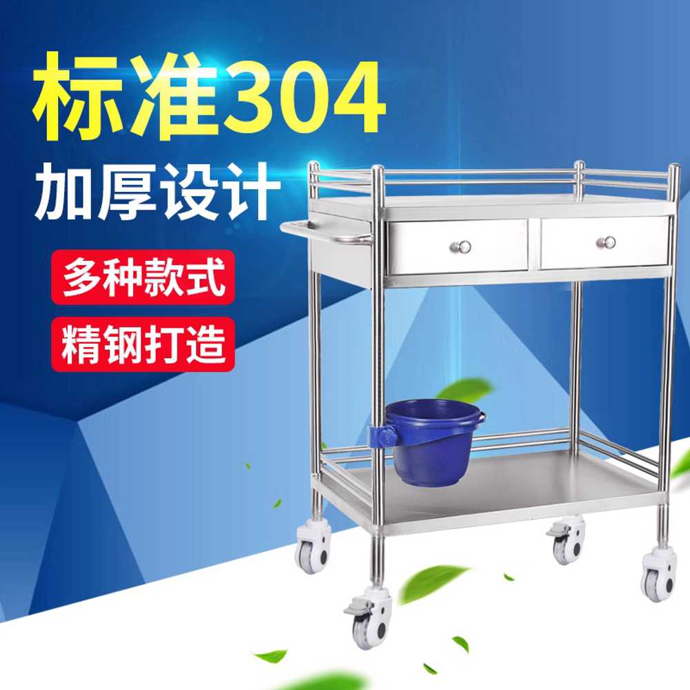 수납함 트롤리 다용도 이동식 선반 소품정리 카트 2서랍 1단 60cm+일반 휠 - 상세 이미지 2