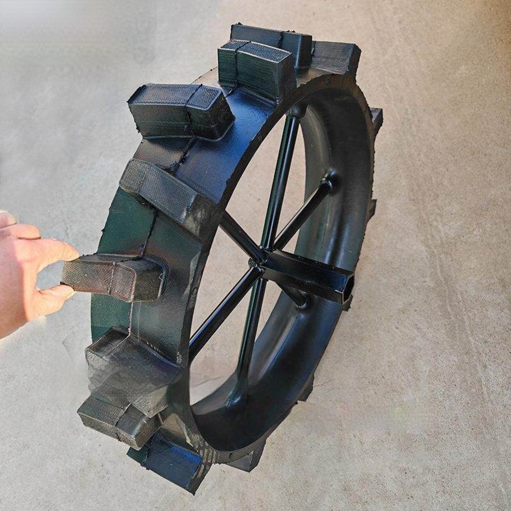 경운기바퀴 농업용 철제 휠 관리기 쟁기 교체 높이 35 너비 10cm 23mm 육각 - 상세 이미지 2
