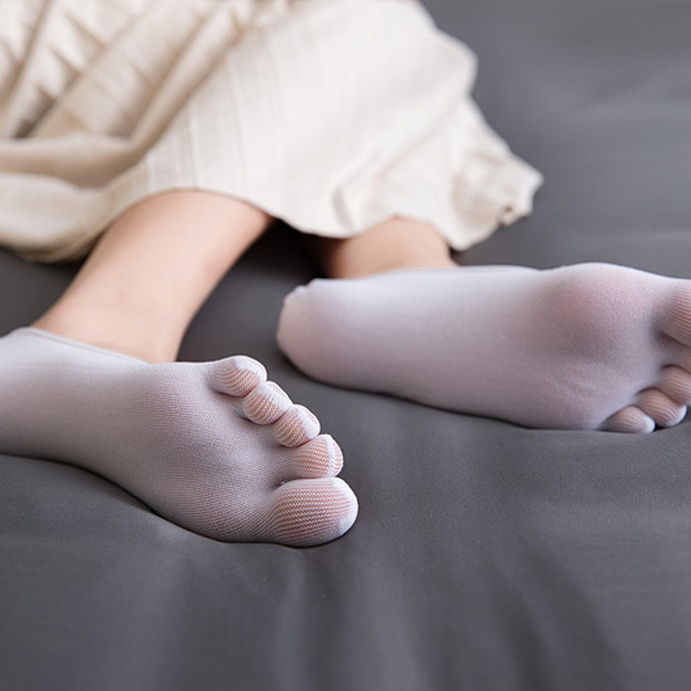 발냄새케어통기성발가락덧신 벗겨짐방지땀흡수페이크삭스 여성패션발관리발가락양말 - 상세 이미지 4