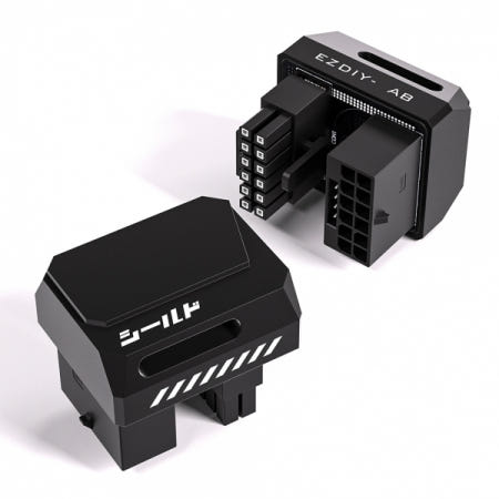 EZDIY-FAB SHIELD 12V-2X6 STD 180도 어댑터 (블랙)