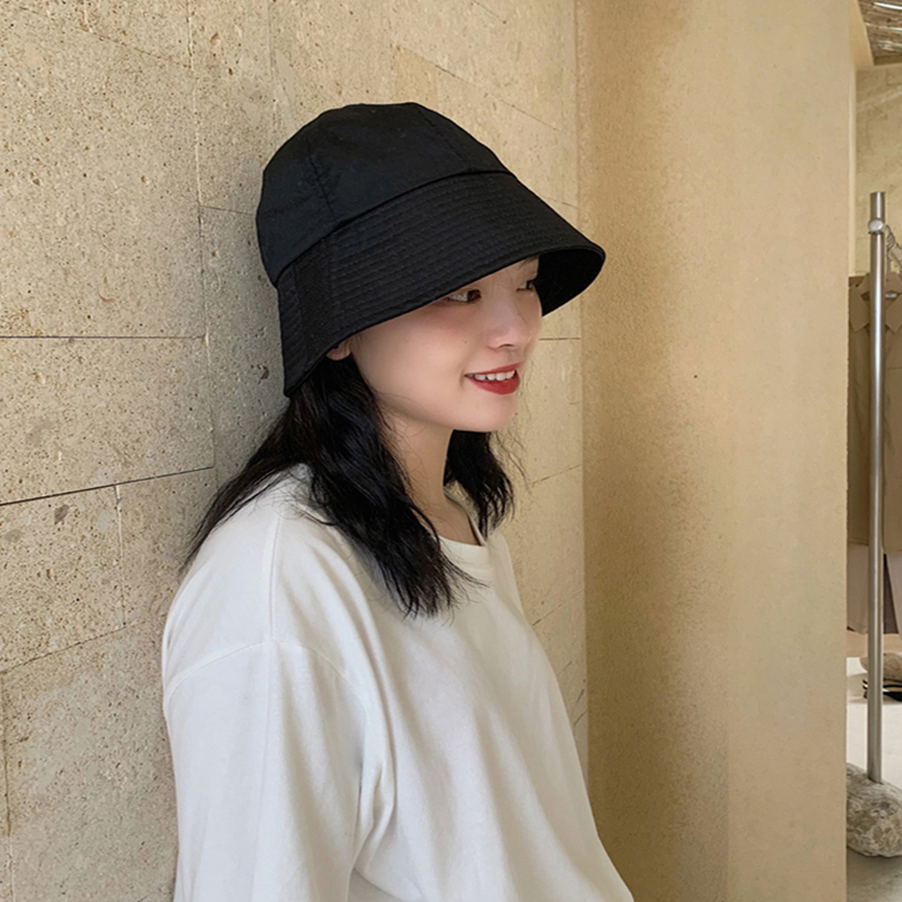 데일리코디봄여름버킷햇 사계절템여행룩벙거지모자 심플디자인캐주얼룩라운드모자 - 상세 이미지 3