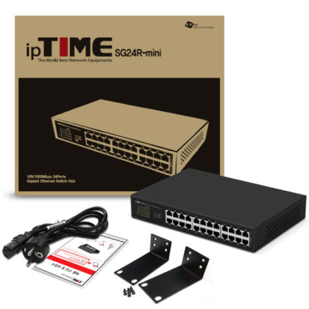 EFM네트웍스 SG24R-MINI 1000Mbps 아이피타임 24포트 프리볼트