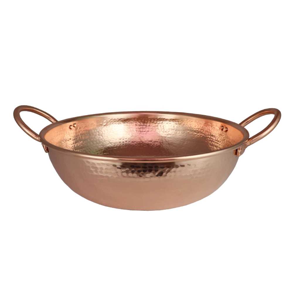 망치무늬 동냄비 편수 주물 팬 전골 구리 일식 식당 20cm