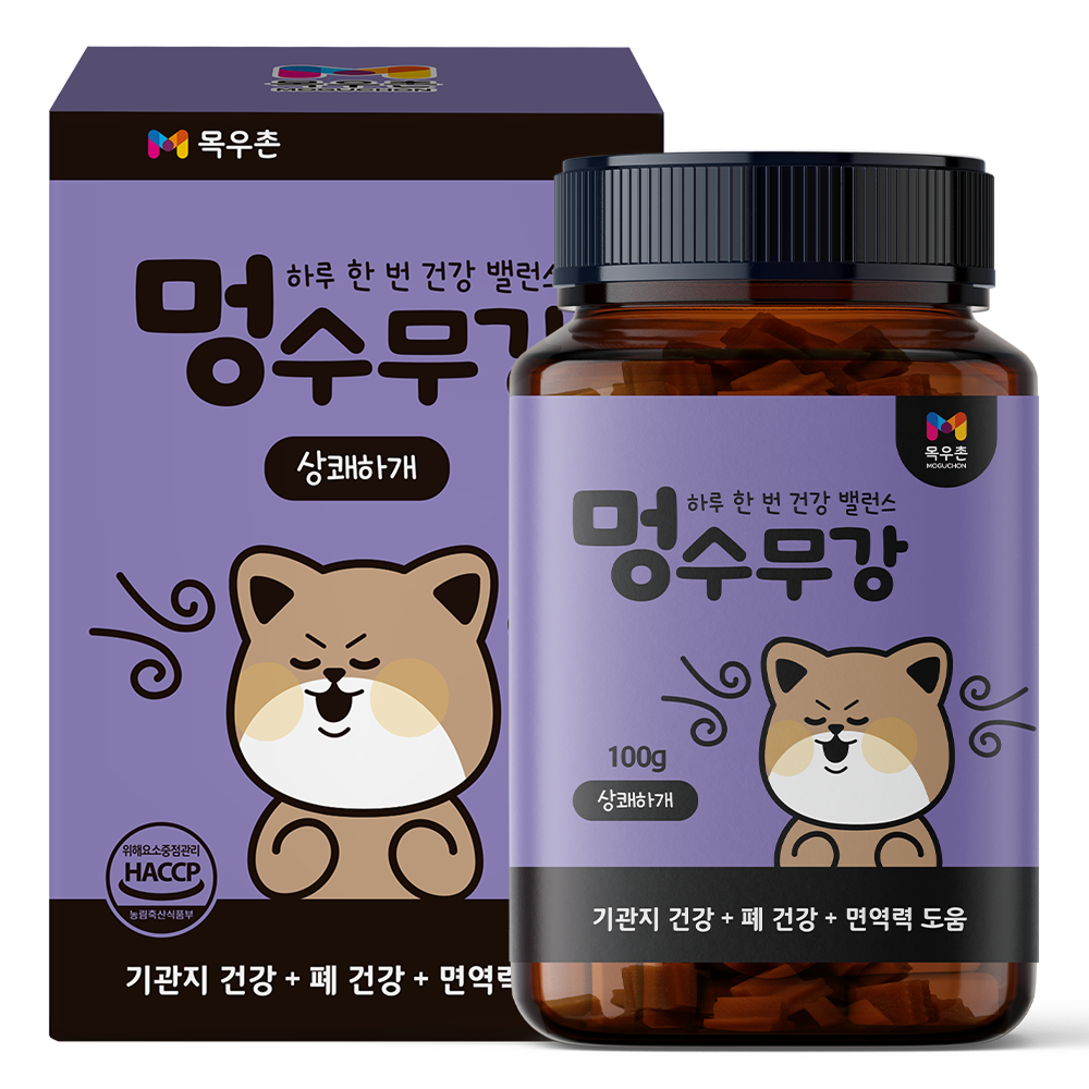 목우촌 멍수무강 강아지 영양제 호흡+기관지, 100g, 1개 - 상세 이미지 3
