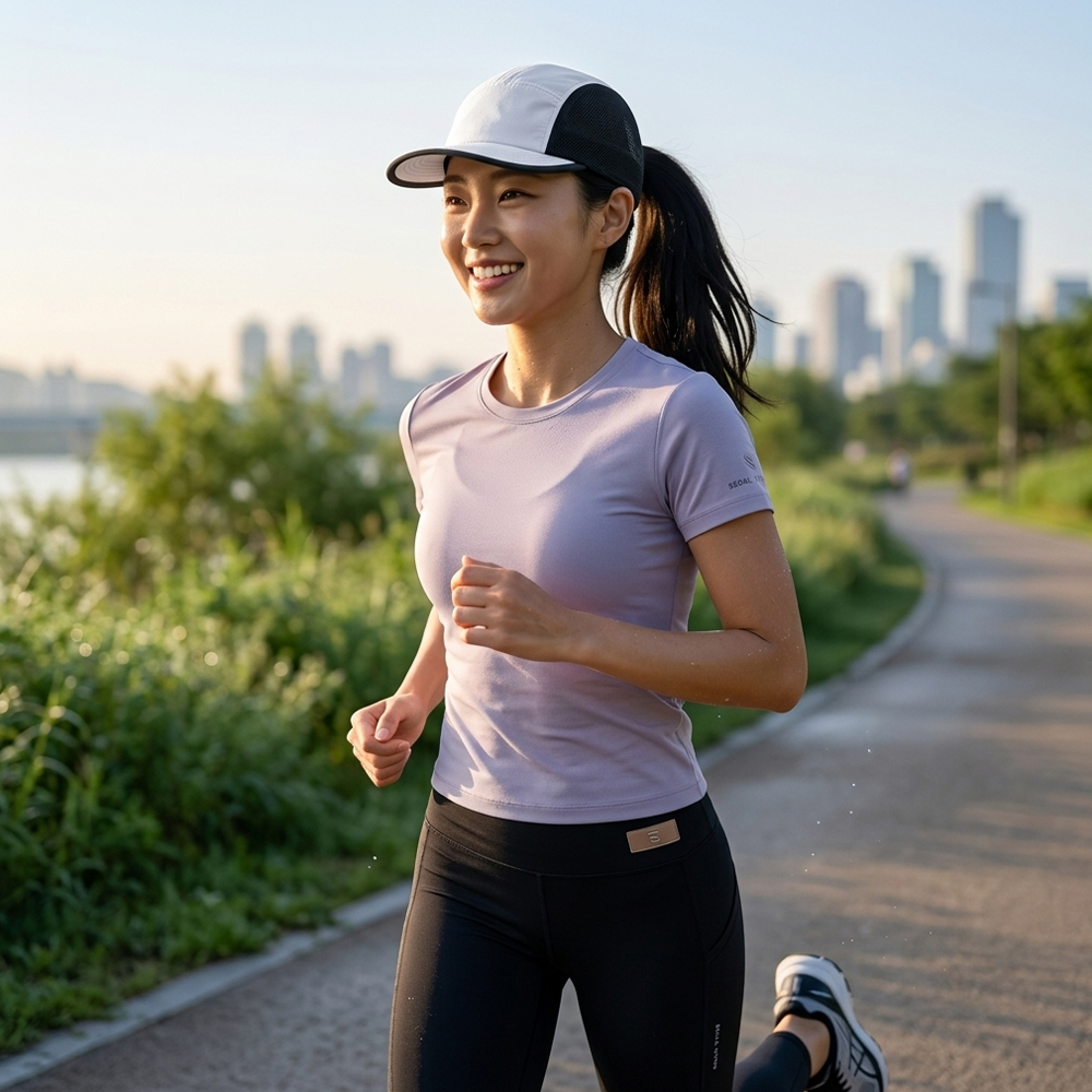 런닝모자 초경량 리사이클 나일론 러닝 마라톤 테니스 트레일 헬스 메쉬 캡모자 이미지 8