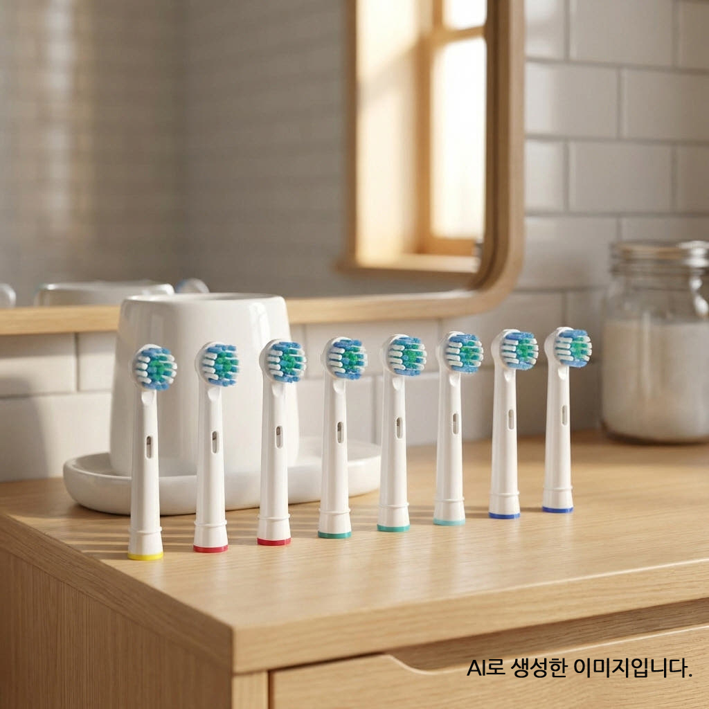 호환가능 퓨어미즈키 칫솔모 전동 칫솔 리필 호환모 8개입 - 상세 이미지 2