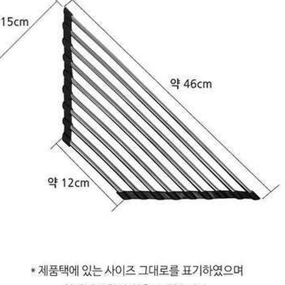 공간활용주방건조대 싱크대틈새주방정리싱크대거치대 코너형식기건조대 - 상세 이미지 3