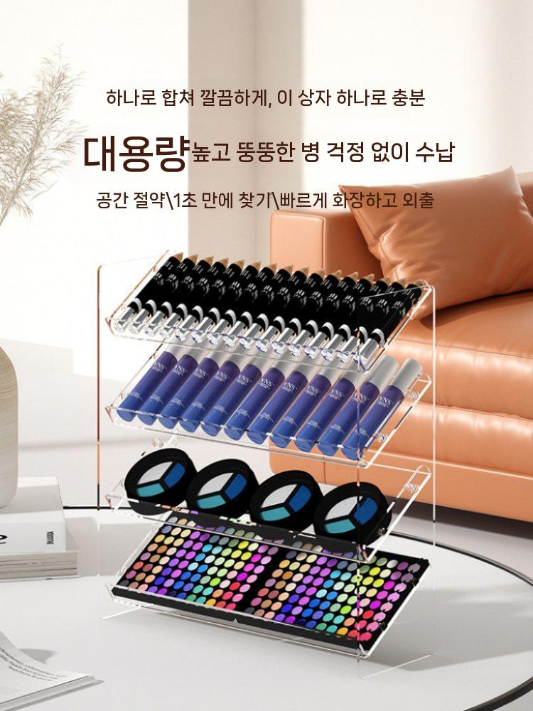 키보드정리대 투명 거치대 디스플레이 스탠드 진열대 4단 - 상세 이미지 3