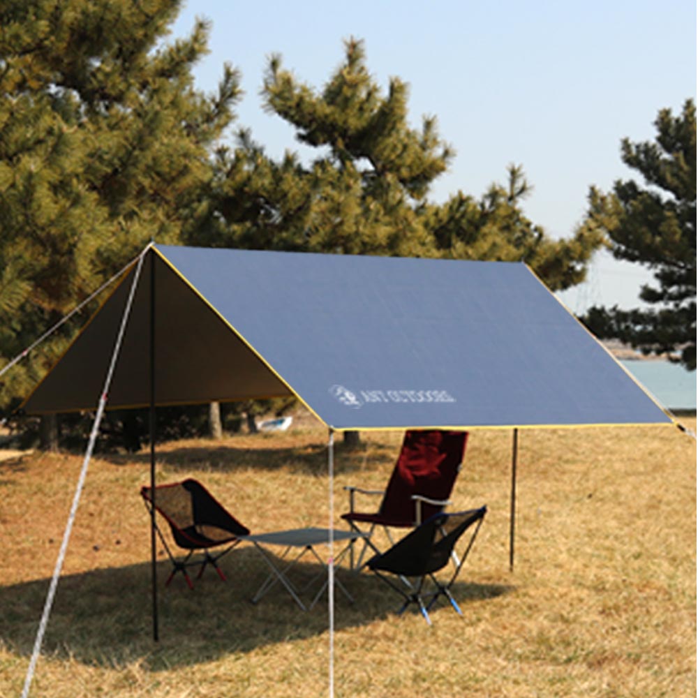 210D 풀세트 감성 캠핑 렉타타프 그늘막 미니멀타프 295x300 - 상세 이미지 2