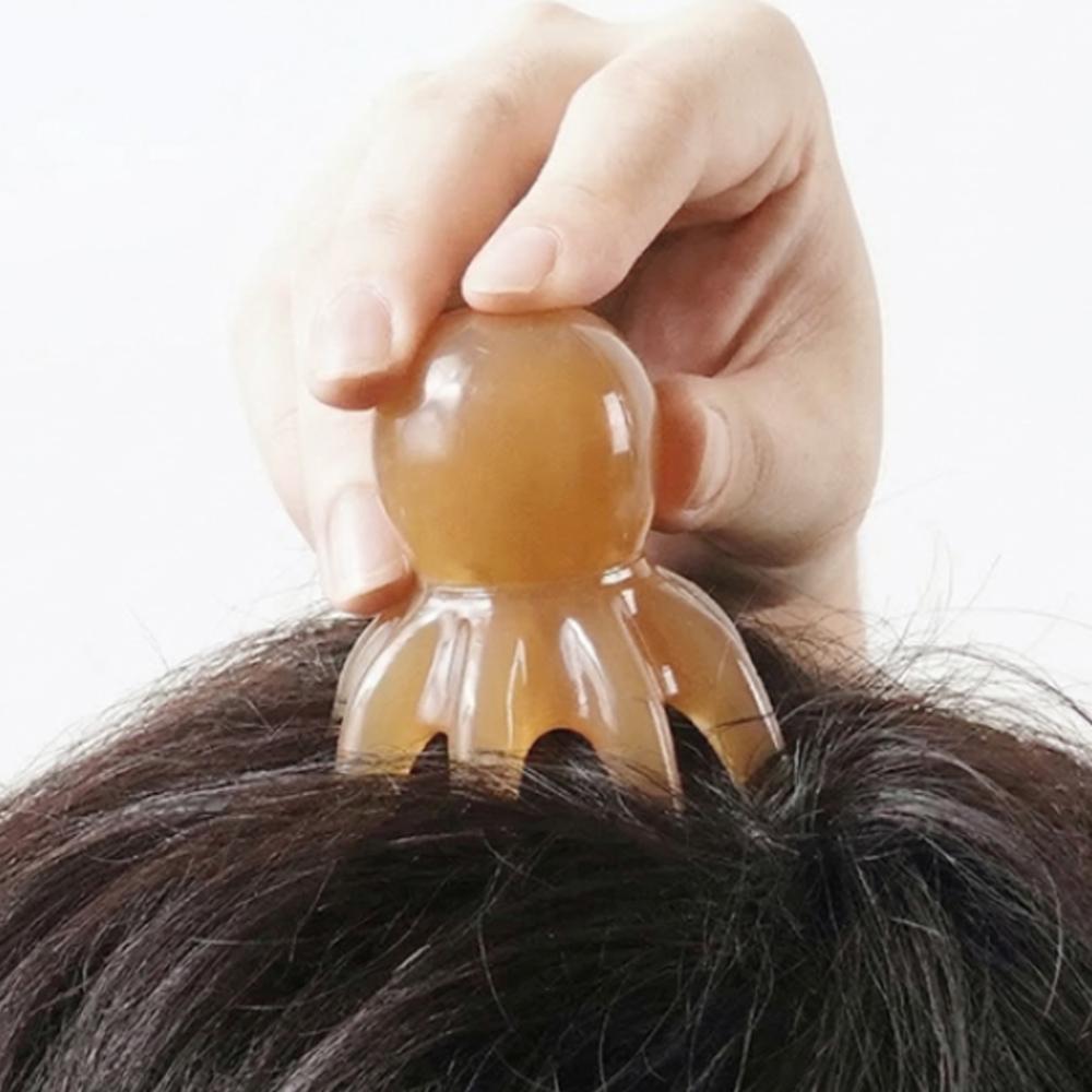 미니 문어괄사 두피 머리 지압 마사지기 승모근 측두근 홈케어 - 상세 이미지 4
