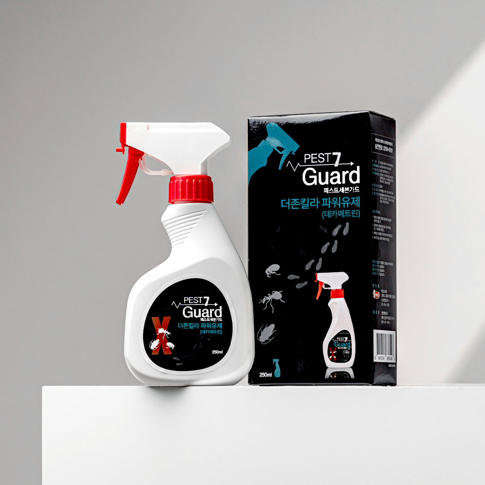 페스트세븐가드250ml x 4 뿌리는 바퀴벌레약 빈대 벼룩 살충제 트랩 집벌레 퇴치약 퇴치제 퇴치법