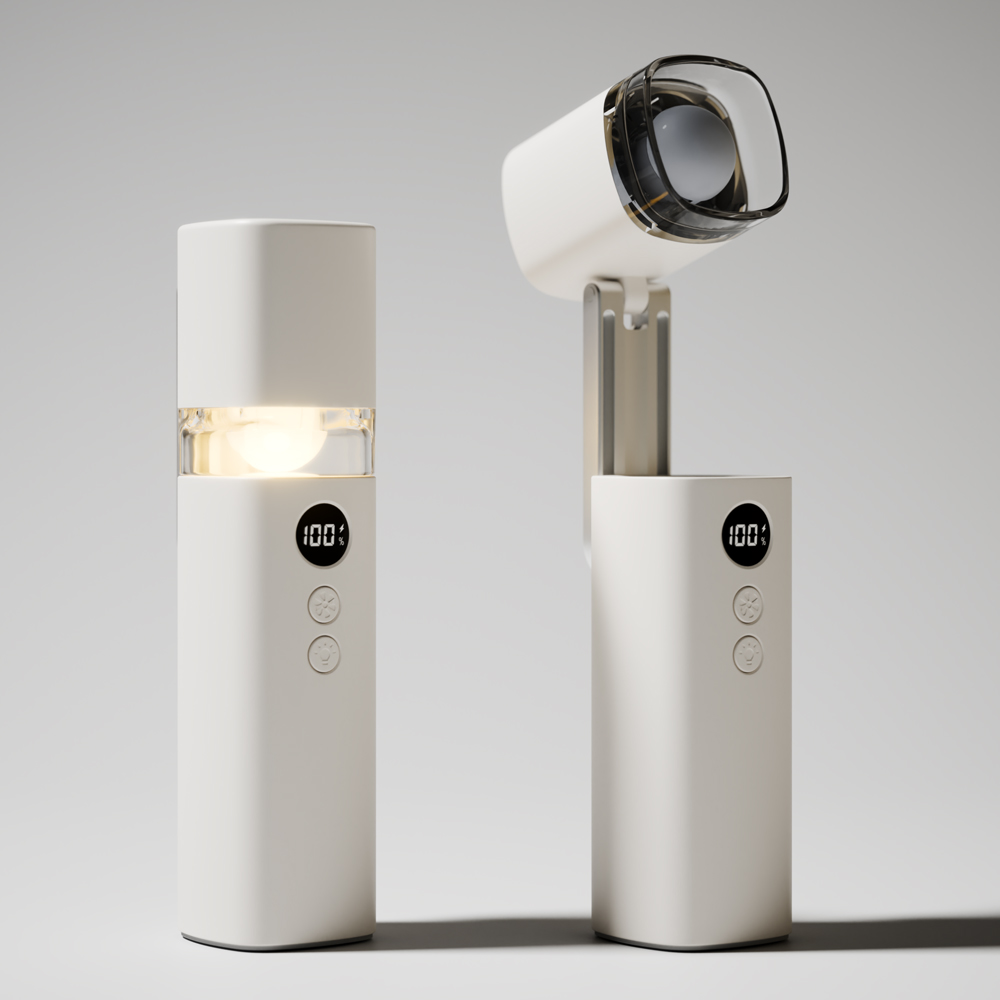 하이온 HP-2Air 휴대용 무선 LED 디스플레이 각도 조절 미니 선풍기 - 상품 이미지