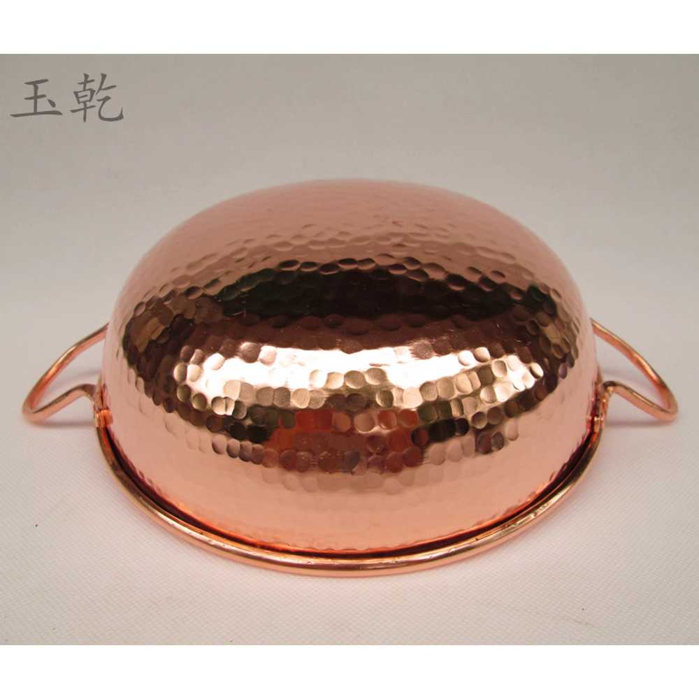 망치무늬 동냄비 편수 주물 팬 전골 구리 일식 식당 20cm - 상세 이미지 4