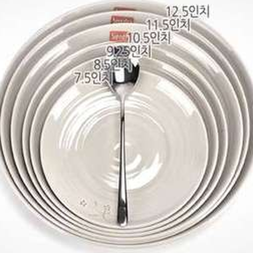 체리디자인업소용멜라민그릇 한정식기식당용멜라민접시 열경화성카페용멜라민식기 5호 11.5호 - 상세 이미지 3