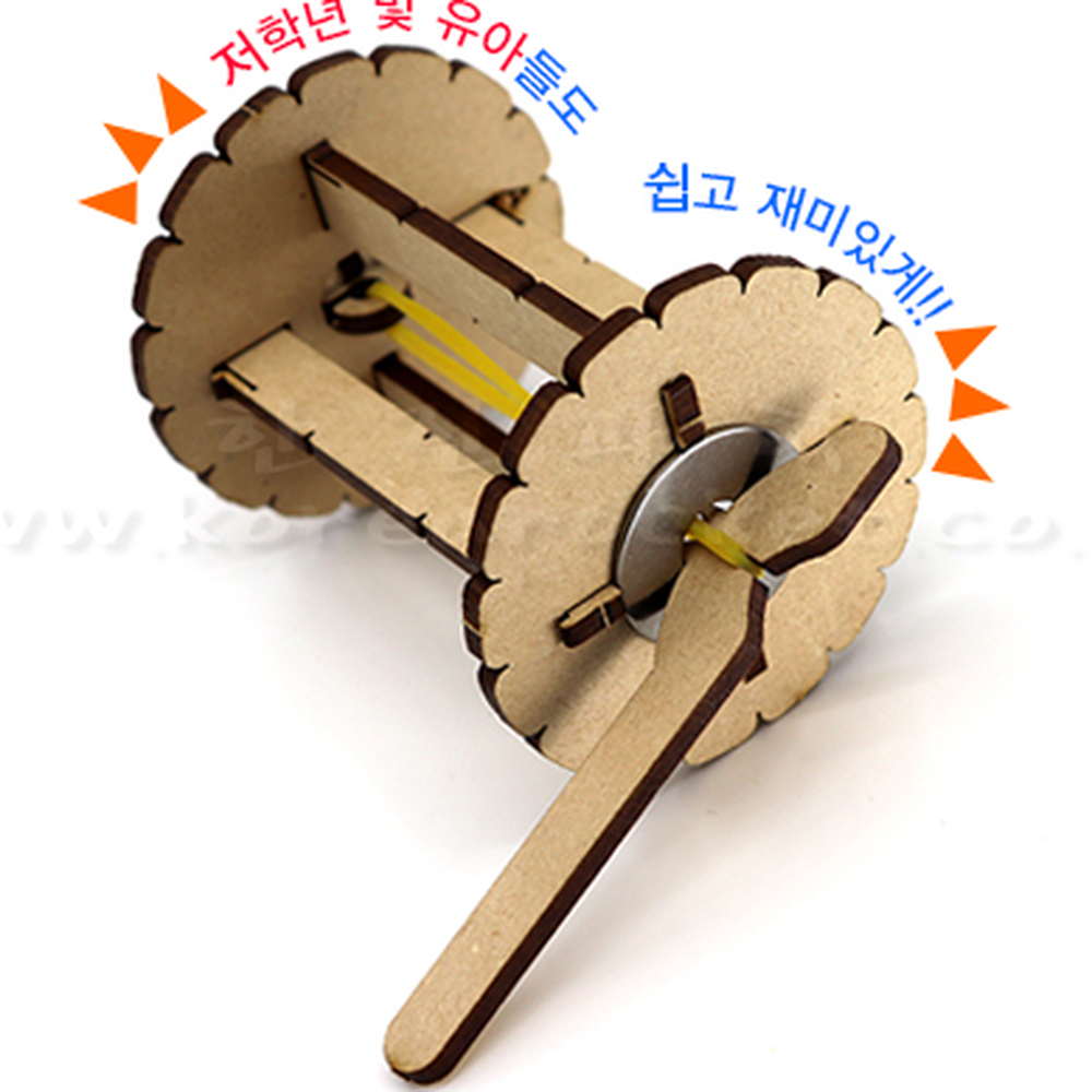 자기주도학습방과후수업고무동력수레 초등과학교구초등3학년과학고무줄수레 친환경목재 5m이상전진 - 상세 이미지 2