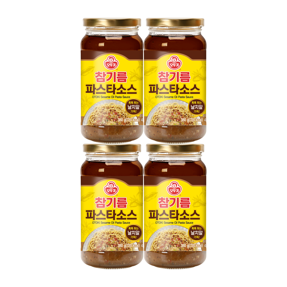 오뚜기 참기름 파스타소스 380g, 4개 - 상품 이미지