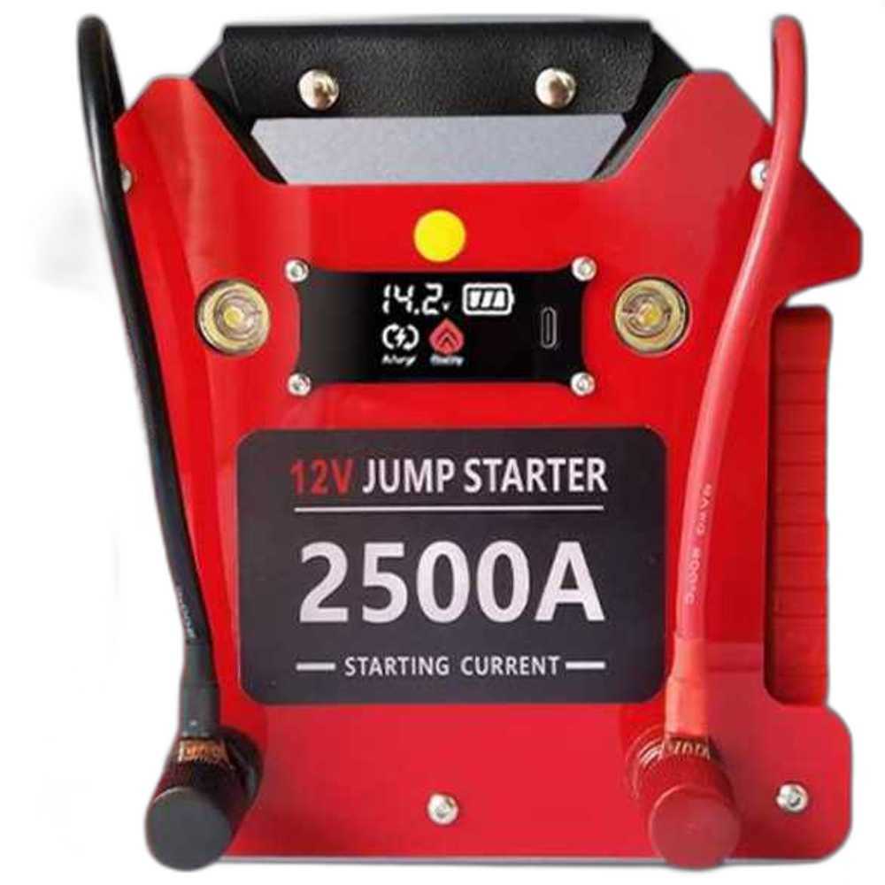 자동차 점프 스타트 트럭 배터리 충전 12V 비상시동 X2500 (32000mAh 클램프) - 상품 이미지