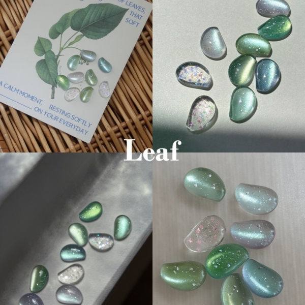 포브 리프 9종 세트 (자석7종 + 글리터2종) + [증정: 구슬자석1개] + [증정: 랜덤 젤폴리쉬 1개] - 상세 이미지 2