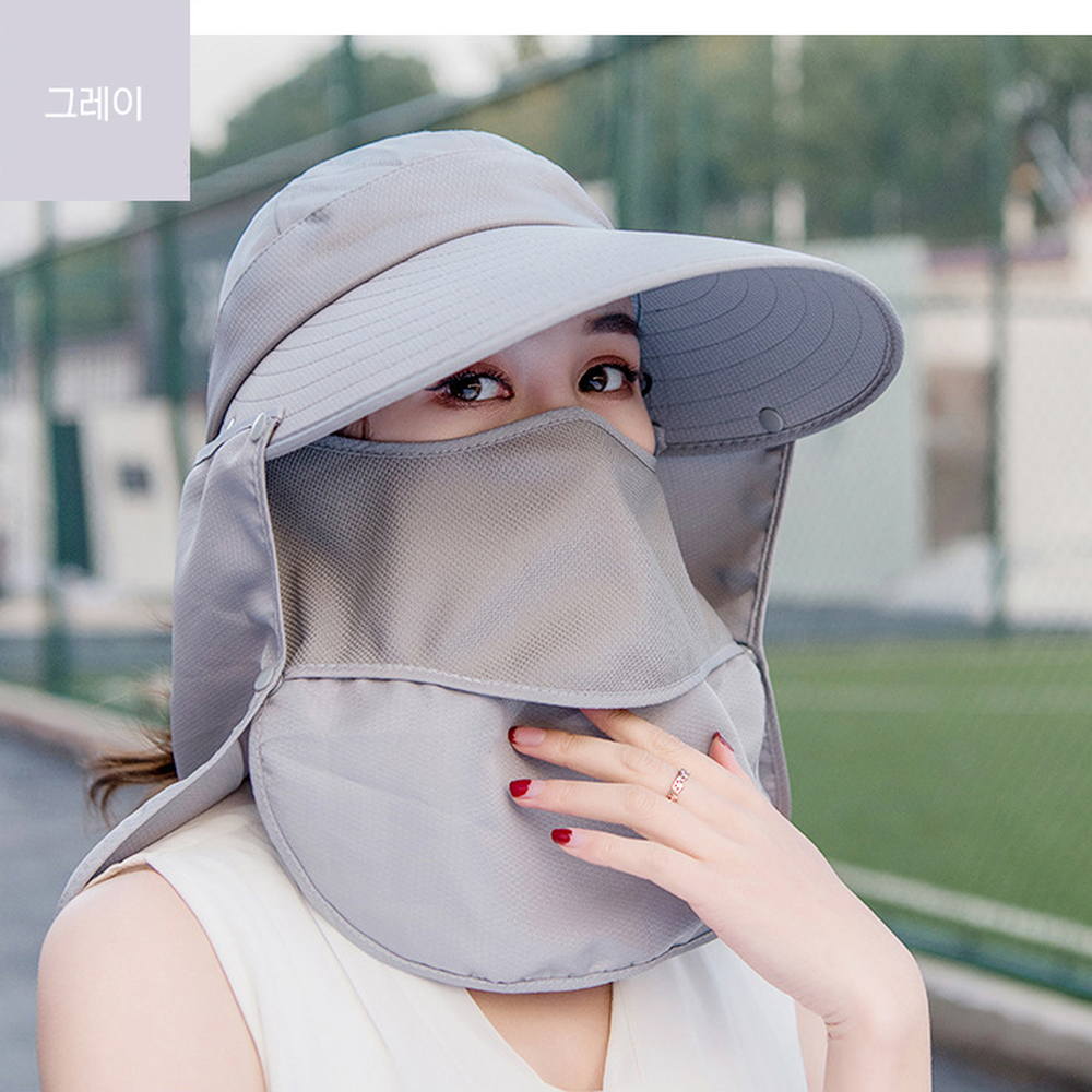 돌돌썬캡 야외활동필수차양모자 햇빛가림농사모자 머리둘레62cm - 상세 이미지 2