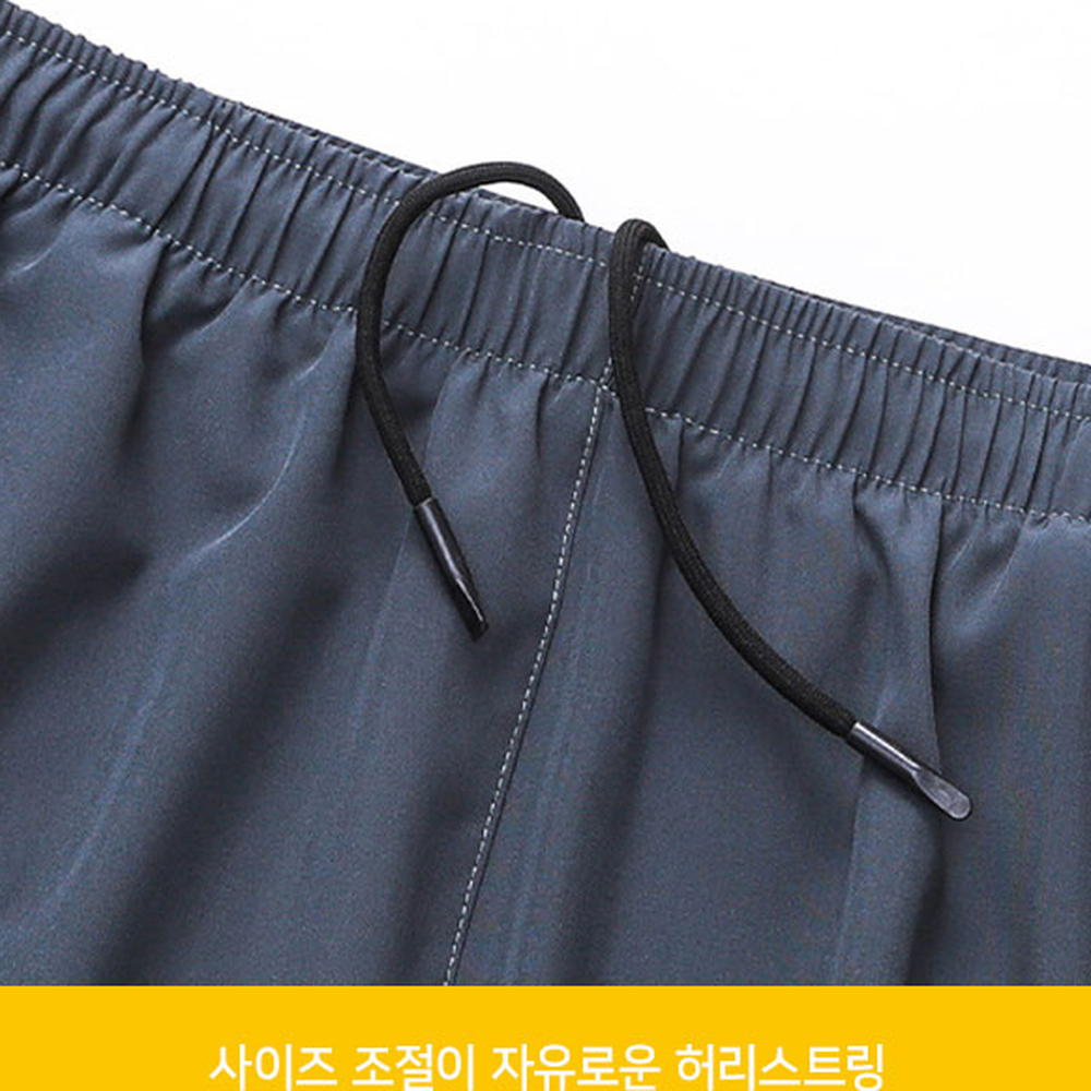 통기성트레이닝복러닝쇼츠 신축성런닝복마라톤쇼츠 지퍼포켓피트니스복 2중구조 - 상세 이미지 2