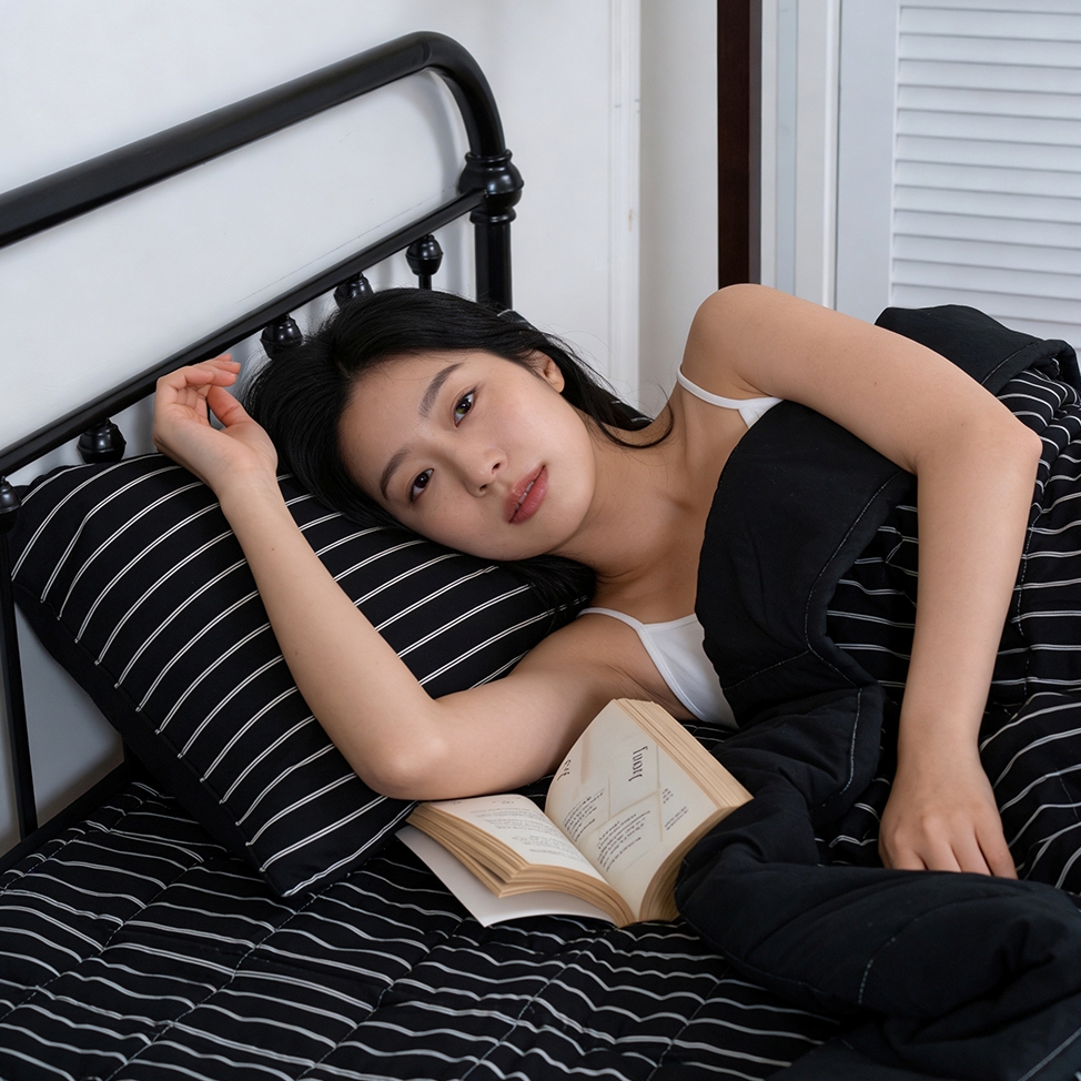 간절기 이불 사계절 얇은 차렵 시티라인 SS - 상품 이미지