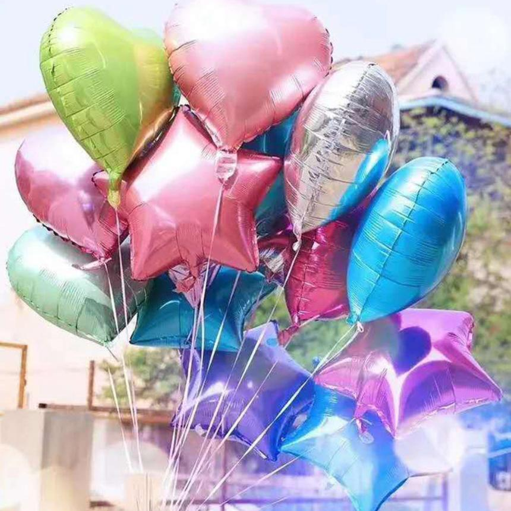 대형별모양풍선 파스텔블루 하늘색별은박풍선 19인치 시설행사장식 이미지 6