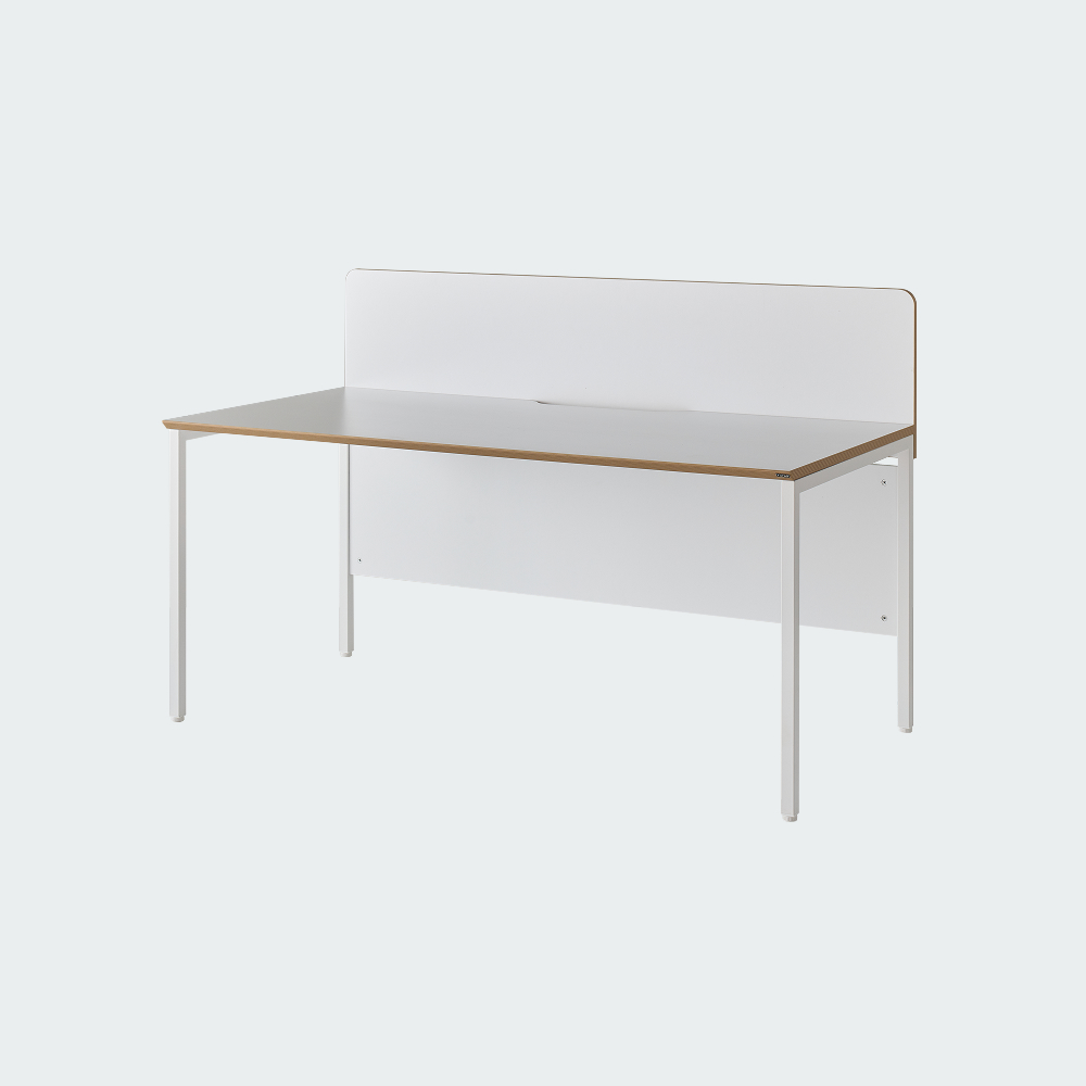 오피스테일 뮤보 책상 목재 스크린 파티션 1000x400mm, 백색 - 상세 이미지 2