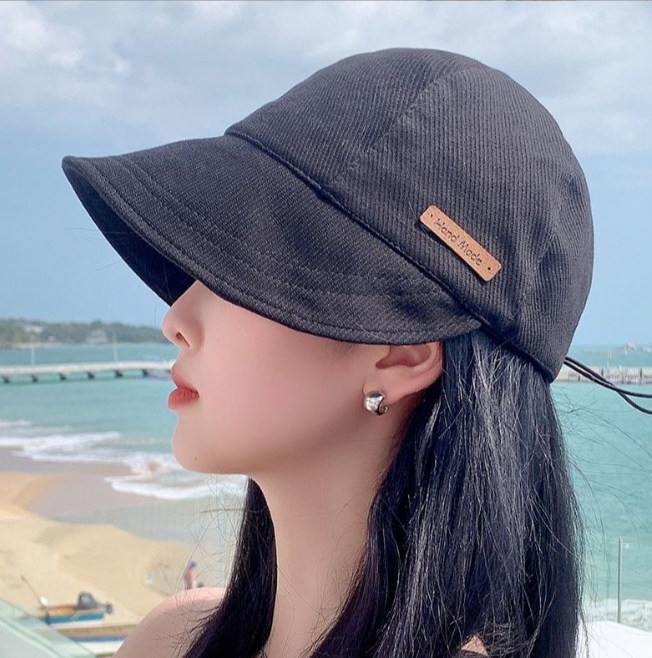 여성용 와이드챙 버킷햇 벙거지 모자 여름모자 챙넓은 자외선차단 여성 나들이 여행 산책 - 상세 이미지 3