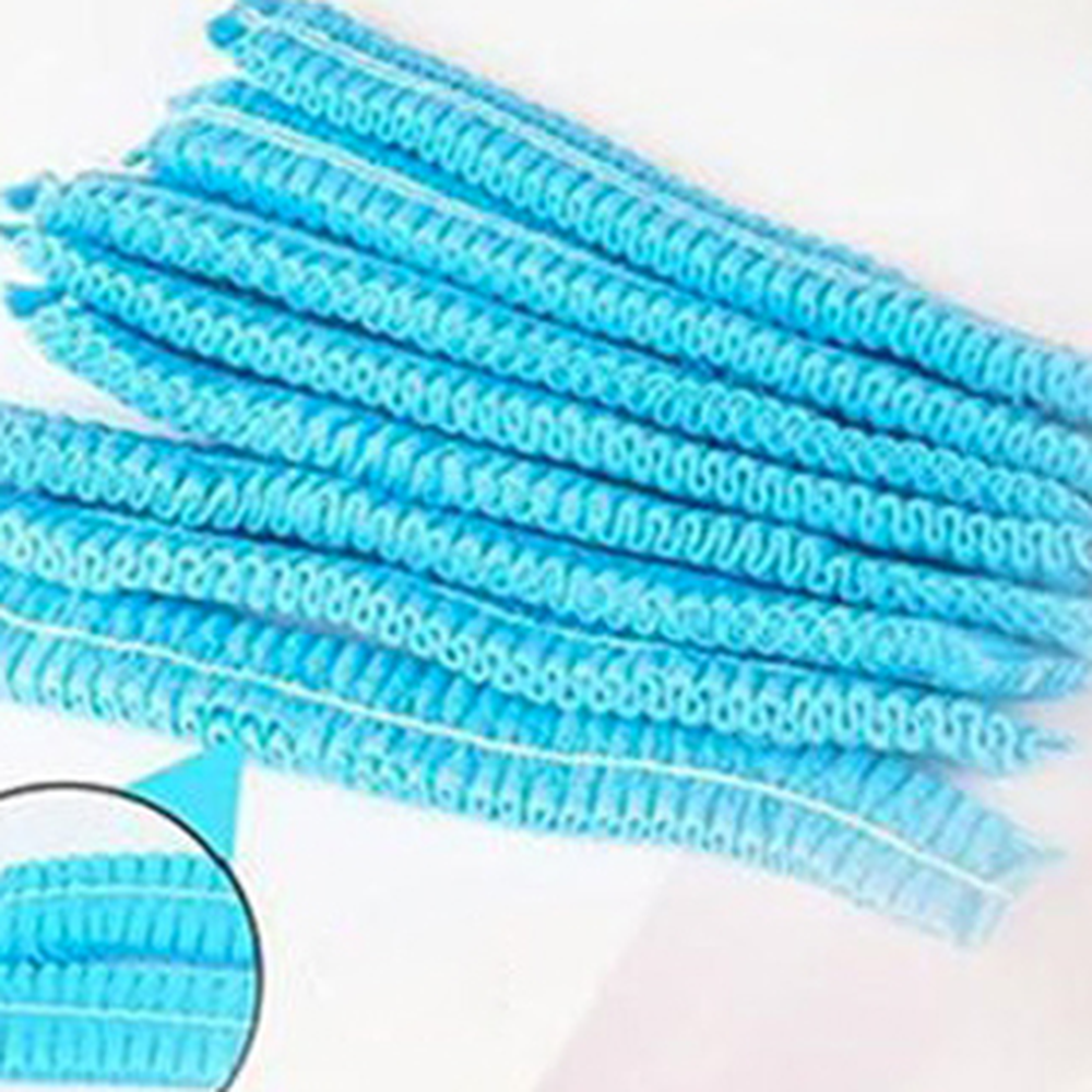 화이트일회용위생모자 통기성미세먼지헤어캡 대용량탈모방지부직포모자 100매 - 상세 이미지 3