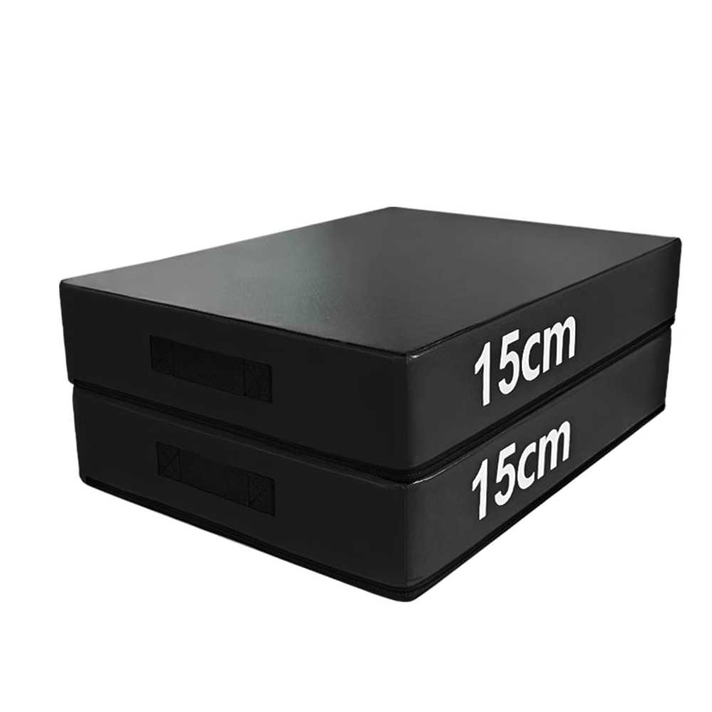 바벨 충격방지 매트 바닥 체육관 홈짐 소음 역기 헬스 50x60x15cm - 블랙 - 상품 이미지