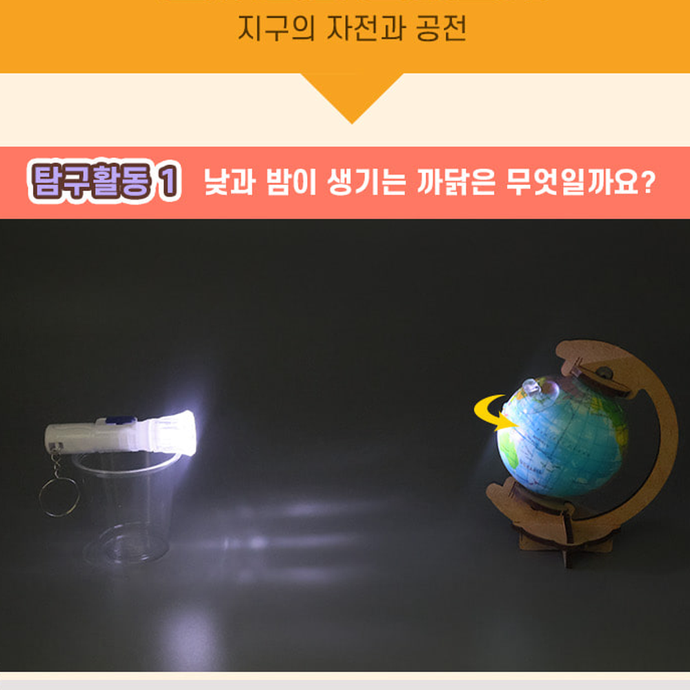 그룹활동늘봄교실계절변화관찰 자기주도학습초등6학년1학기지구자전공전실험 탐구활동초등6학년2학기지구의운동탐구 4인세트 - 상세 이미지 3