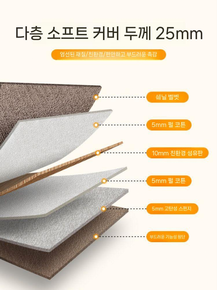 자동차 뒷좌석 카베드 안전 매트 차량용 여행용 매트리스 그레이 130x80cm - 상세 이미지 4