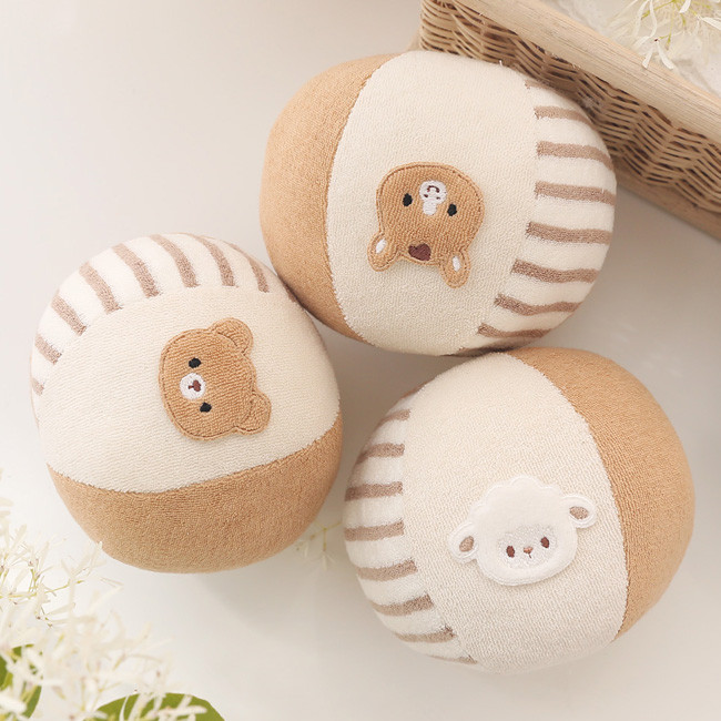 오가닉 베이비 볼 만들기 태교바느질 DIY KIT 곰 토끼 양 말 선택가능 - 상세 이미지 3