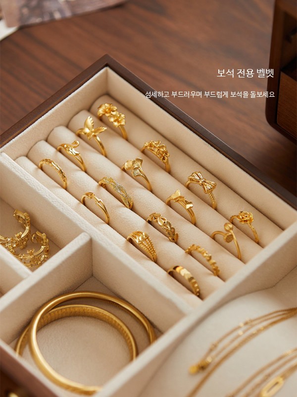 대용량 악세사리보관함 4단 주얼리박스 - 상세 이미지 3