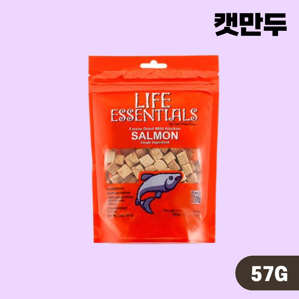 캣만두 라이프 에센셜 동결건조 트릿 간식 연어, 57g, 1개 - 상품 이미지