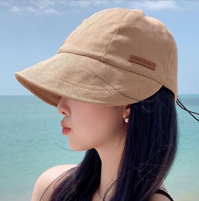 여성용 와이드챙 버킷햇 벙거지 모자 여름모자 챙넓은 자외선차단 여성 나들이 여행 산책 - 상품 이미지