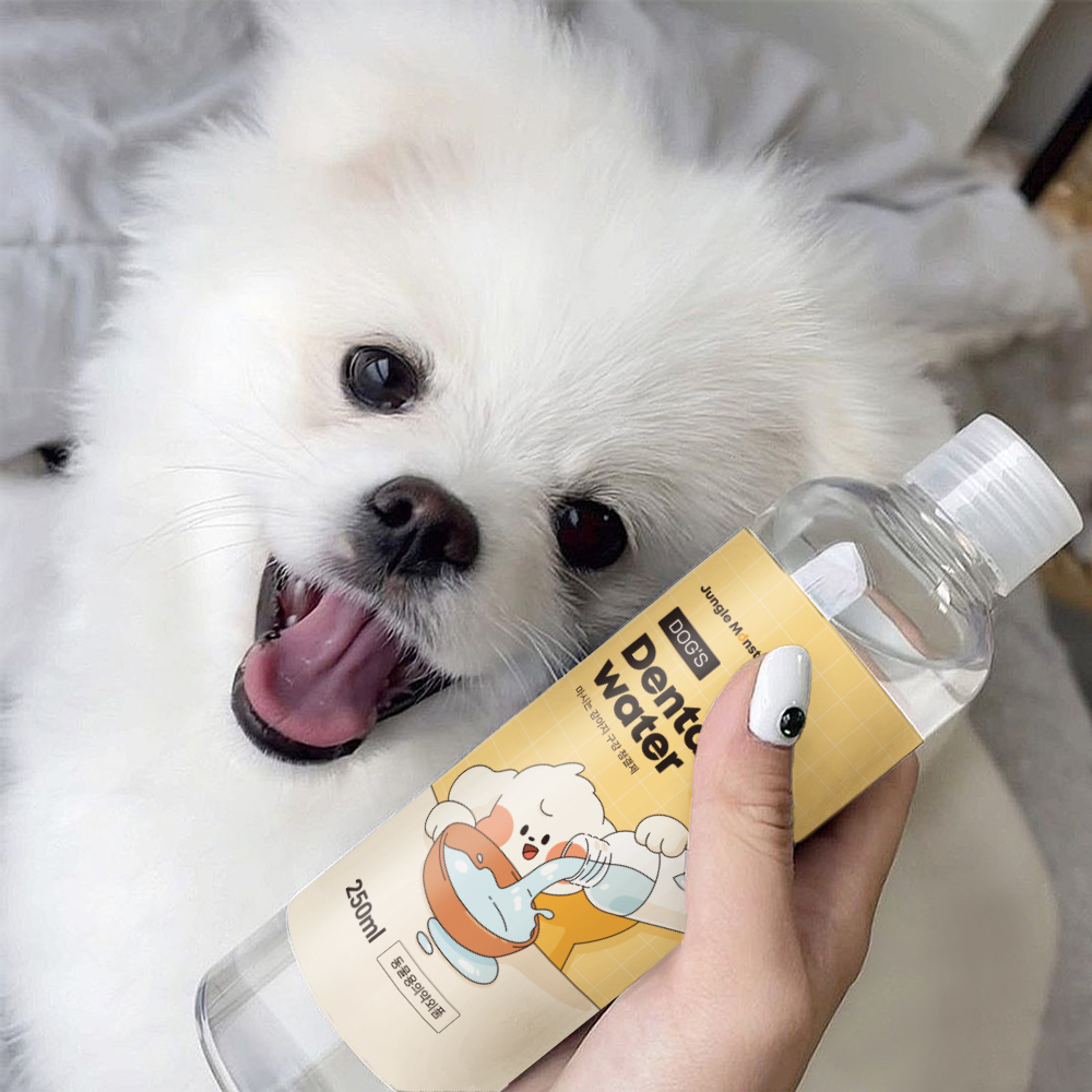 정글몬스터 마시는 강아지 치약 독 덴탈워터 애견 입냄새 제거 치석 양치 250ml, 2개 - 상세 이미지 3