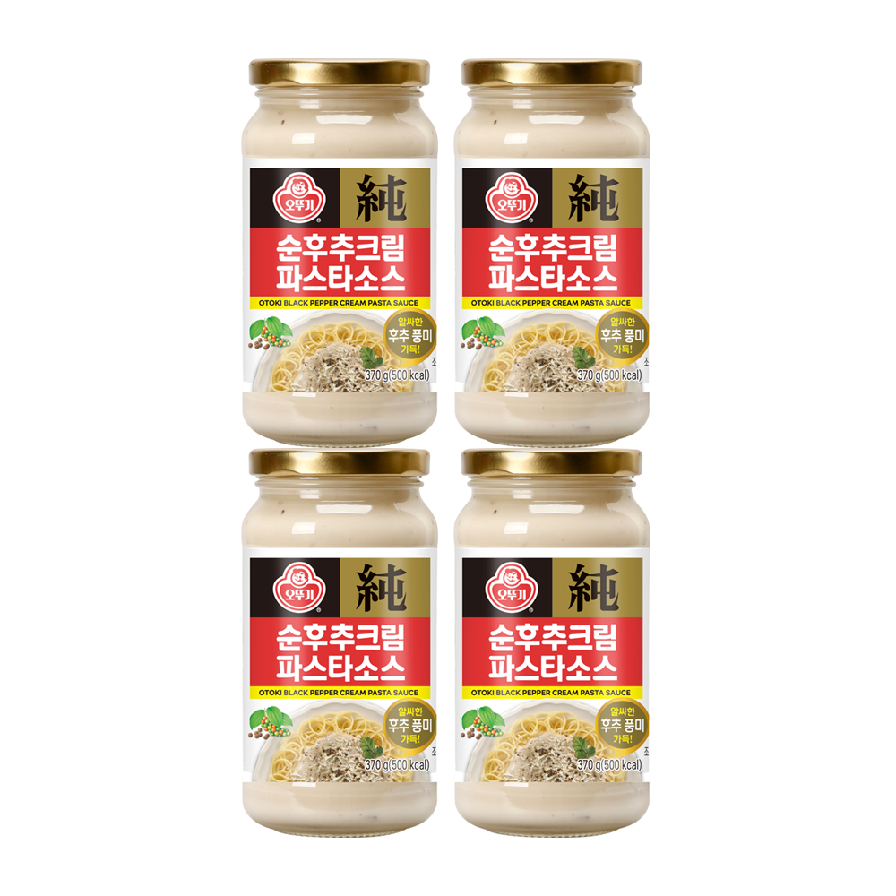 오뚜기 순후추크림 파스타소스 370g, 4개 - 상품 이미지