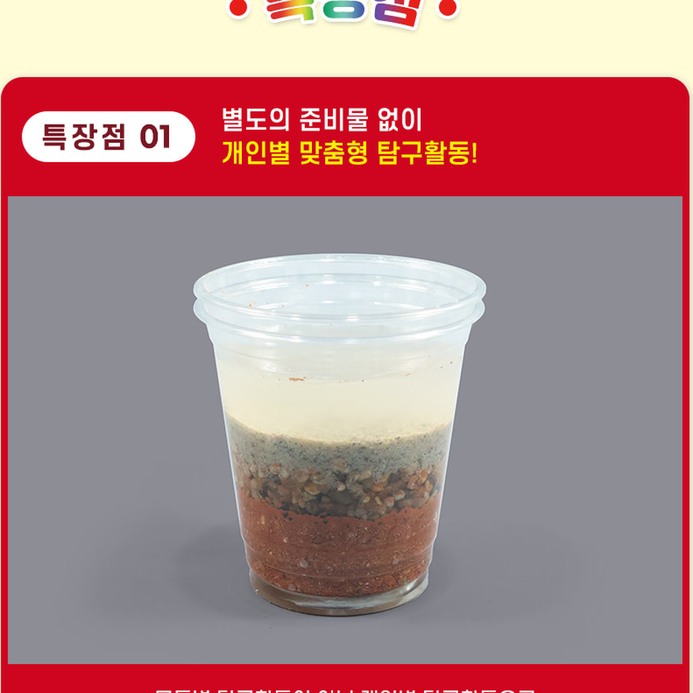 개인별탐구과학의날지질모형제작 교과서실험방과후수업지층생성키트 초등고학년가정학습지층모형만들기 5학년과학 2인세트 - 상세 이미지 3