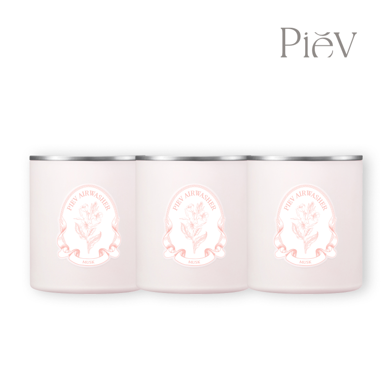 피에브 에어워셔 고체 탈취제 화장실 실내 냄새 제거 방향제 머스크, 250g, 3개 - 상품 이미지