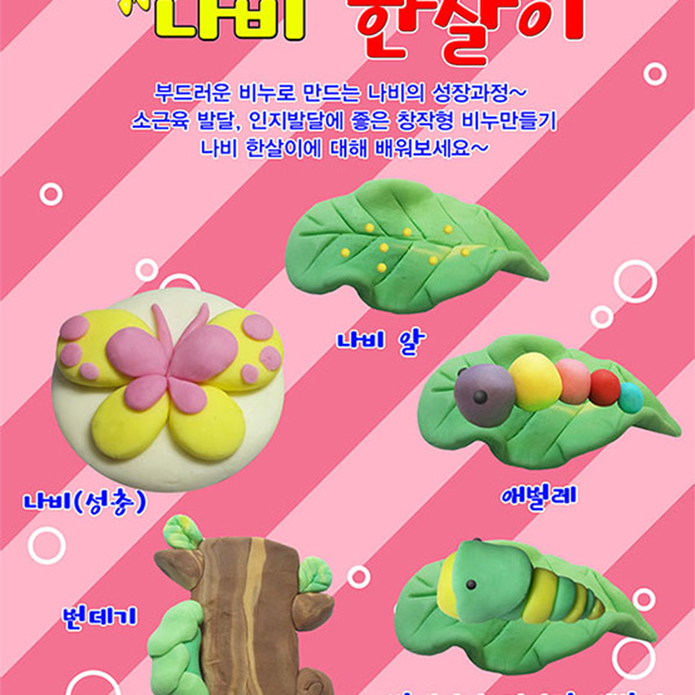 나비한살이생명탐구비누만들기 소근육발달생명과학비누클레이 창작활동만들기재료 2세트 5종2세트 - 상세 이미지 2