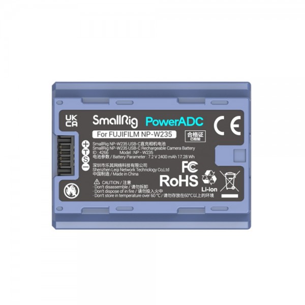 스몰리그 후지필름 NP-W235 카메라 배터리 USB-C 충전식 2400mAh 4266 - 상세 이미지 4