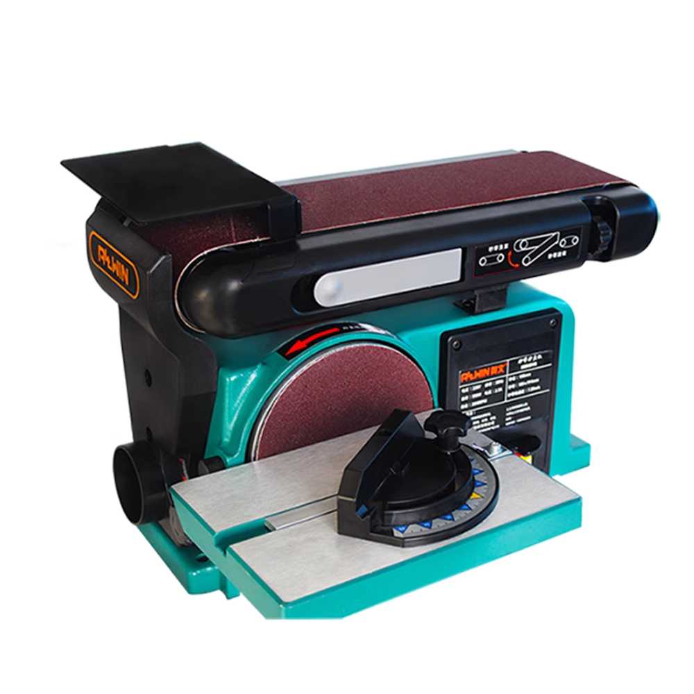 벨트샌딩기 샌딩기계 소형 전동 목재 탁상용 나이프 4x6 샌딩 디스크 550W - 상세 이미지 3