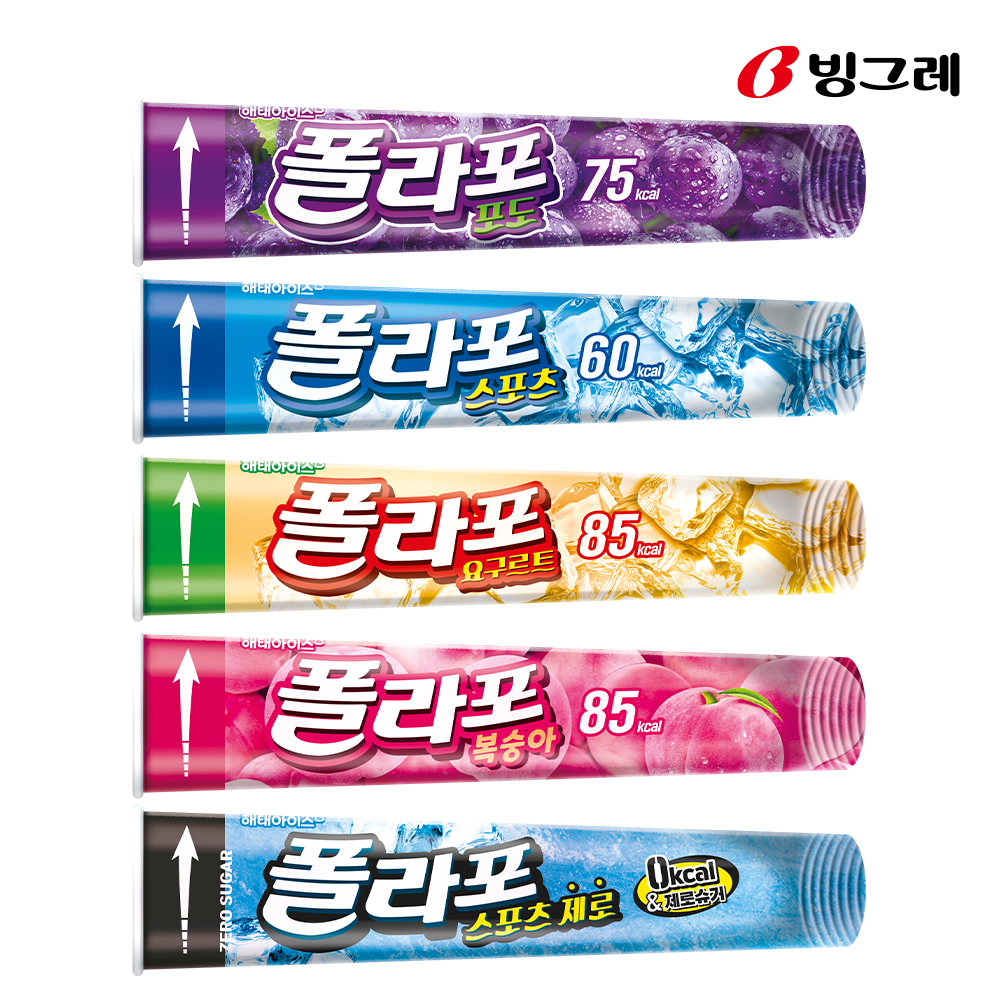 빙그레 더위사냥 140ml & 폴라포 120ml (15개씩 2선택, 총 30개) 골라담기 아이스크림 - 상세 이미지 2