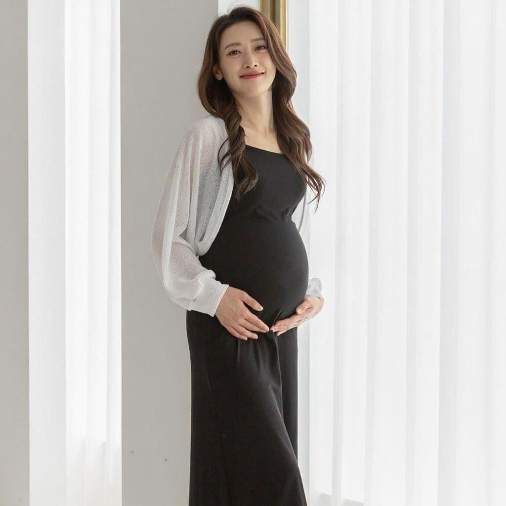 블룸마터니티 루시 볼레로 만삭 주수 임산부 원피스