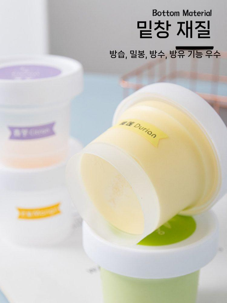 푸딩 일회용 용기 컵 뚜껑 포장용기 포장 보관용기 케이스 100ml 100개 - 상세 이미지 4