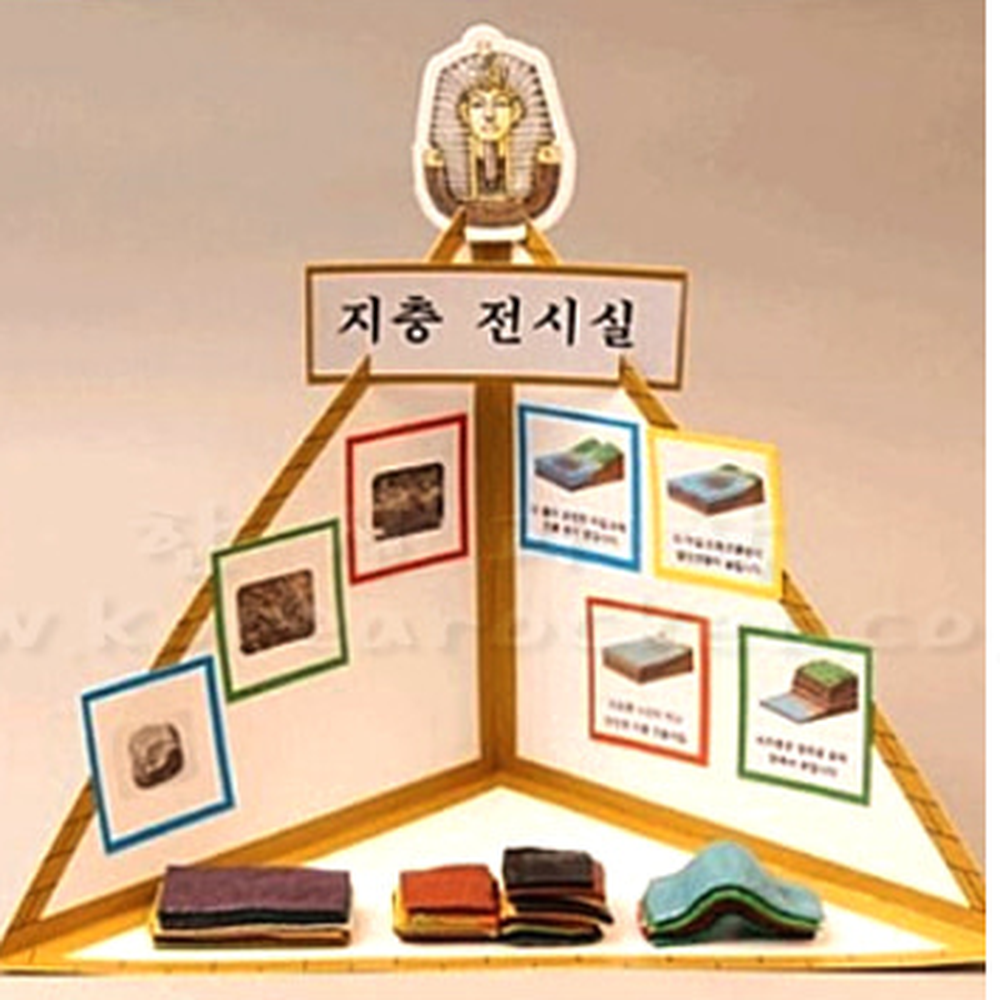 실내전시역사체험전시실디오라마 모형제작초등고학년피라미드모형 방과후수업피라미드만들기 5인세트 - 상세 이미지 3